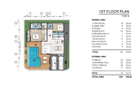 Chalet de 3 dormitorios en Phuket, Tailandia № 165259 - foto 14