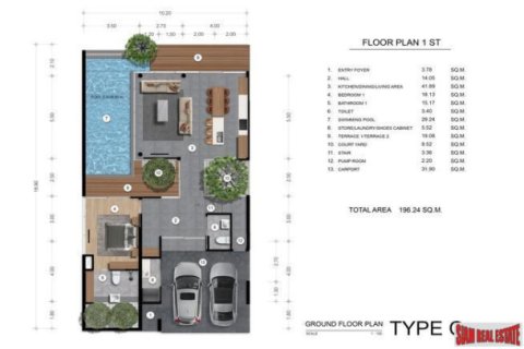 Chalet de 3 dormitorios en Bang Tao, Tailandia № 203294 - foto 4