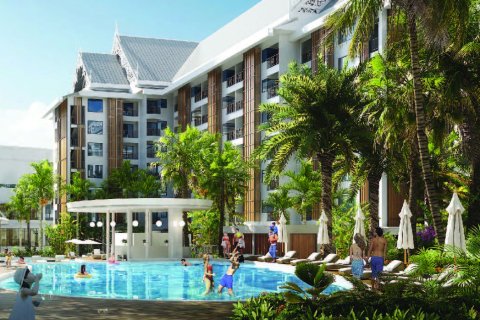 Condo on Jomtien Beach, Pattaya, Thailand, 2 bedrooms  № 165147