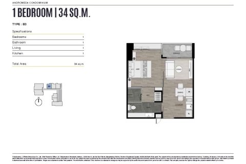 Wohnung in Pattaya, Thailand 2 Zimmer № 159938 - Foto 6