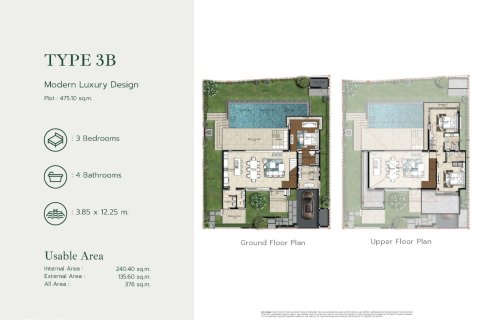Chalet de 3 dormitorios en Layan Beach, Tailandia № 165337 - foto 11