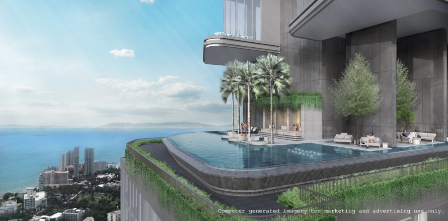 Condominio de 2 dormitorios en Pattaya, Tailandia № 165335