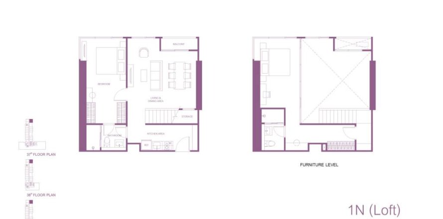 Dúplex de 2 dormitorios en Khlong San, Bangkok, Tailandia № 168061
