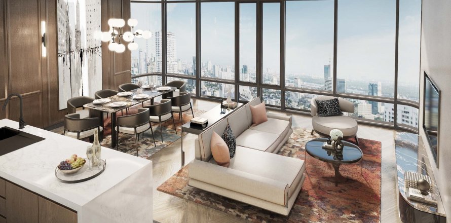Condominio de 3 dormitorios en Bangkok, Tailandia № 222426