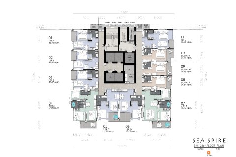 Condominio de 1 dormitorio en Bang Lamung, Tailandia № 165163 - foto 12
