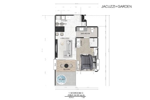 Condominio de 1 dormitorio en Bang Lamung, Tailandia № 165162 - foto 11