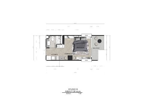Condo in Bang Lamung, Thailand, 1 bedroom  № 165165 - photo 12