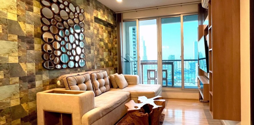 Eigentumswohnung in Bangkok, Thailand, 1 Schlafzimmer in Rhythm Sathorn - Narathiwas  № 54783