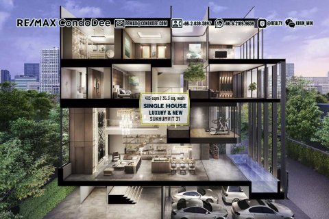 Haus in Watthana, Bangkok, Thailand 4 Schlafzimmer № 200815 - Foto 2