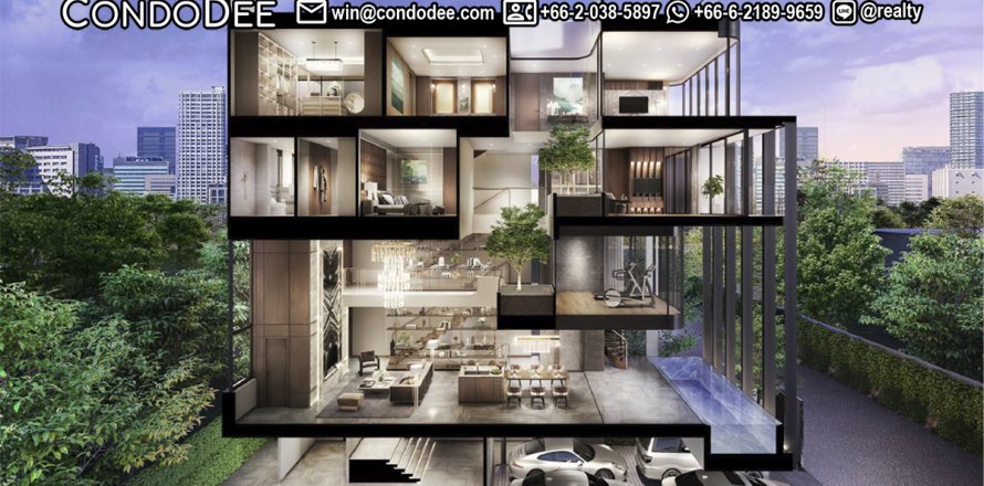 Haus in Watthana, Bangkok, Thailand 4 Schlafzimmer № 200815