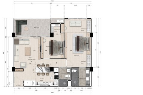 Condominio de 2 dormitorios en Jomtien Beach, Pattaya, Tailandia № 170260 - foto 13