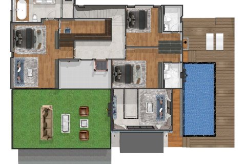 Chalet de 5 dormitorios en Bang Lamung, Tailandia № 165517 - foto 18