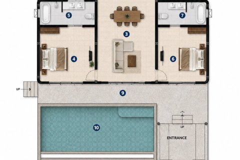 Chalet de 2 dormitorios en Koh Pha Ngan, Tailandia № 233133 - foto 12