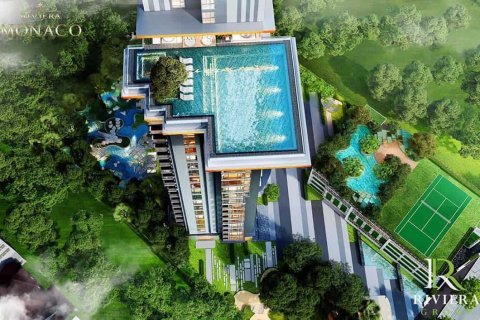 Condo sur Jomtien Beach, Pattaya, Thaïlande, 2 chambres  № 165705