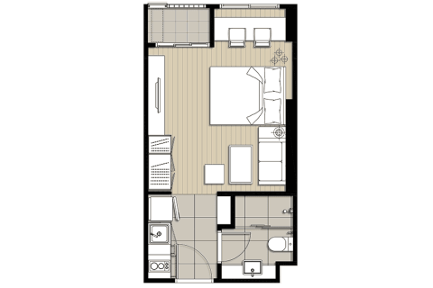 Estudio en el condominio en Bangkok, Tailandia № 183197 - foto 11