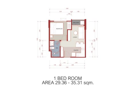 Condominio de 1 dormitorio en Chiang Mai, Tailandia № 222649 - foto 18
