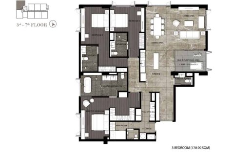 Condominio de 3 dormitorios en Bangkok, Tailandia № 166975 - foto 4