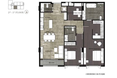 Condominio de 2 dormitorios en Bangkok, Tailandia № 166976 - foto 4