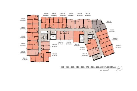 Condominio de 1 dormitorio en Bangkok, Tailandia № 165762 - foto 19