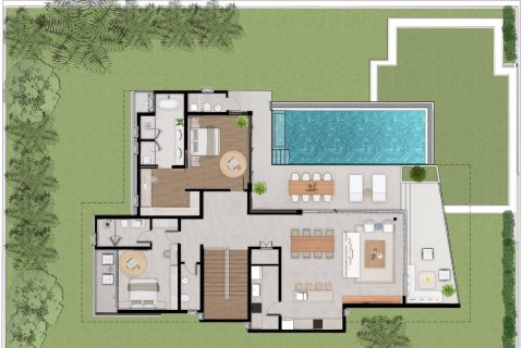 Chalet de 4 dormitorios en Nakhon Si Thammarat, Tailandia № 165764 - foto 11