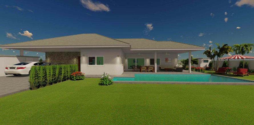 Chalet de 3 dormitorios en Hua Hin, Tailandia № 166489