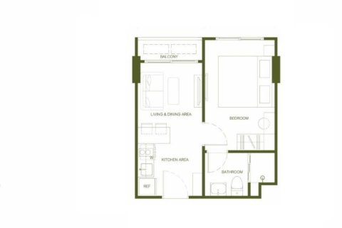 Eigentumswohnung in Phuket, Thailand, 1 Schlafzimmer  № 158775