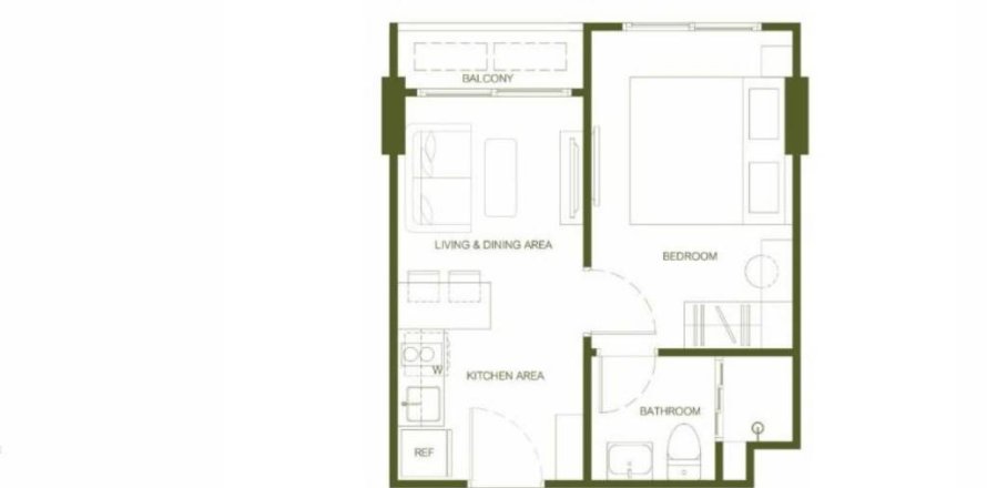 Condo in Phuket, Thailand, 1 bedroom № 158775