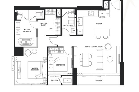 Condo in Watthana, Bangkok, Thailand, 2 bedrooms  № 200839 - photo 15