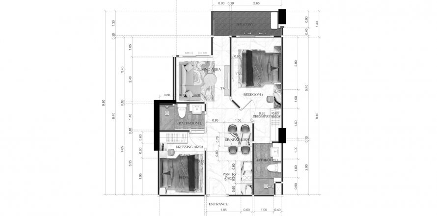 Sobre plano Avenue Boutique Condominium en Bang Lamung, Tailandia № 133128 - foto 1