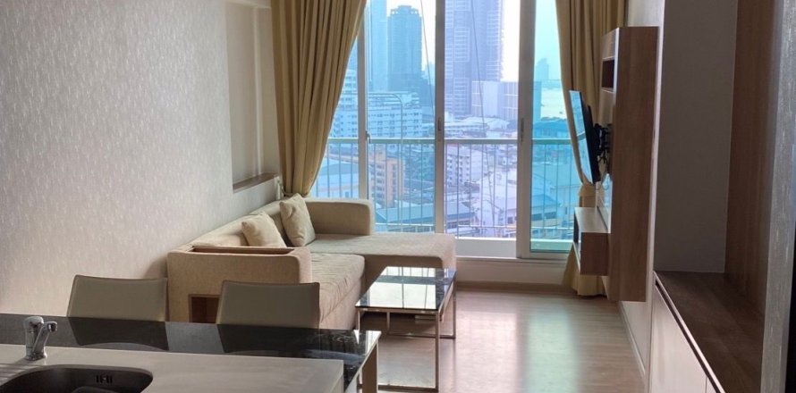 Condo à Bangkok, Thaïlande, 1 chambre à Rhythm Sathorn - Narathiwas  № 54784