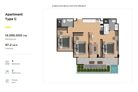 Condominio de 1 dormitorio en Rawai, Tailandia № 179722 - foto 8