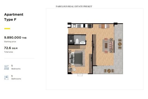 Condominio de 1 dormitorio en Rawai, Tailandia № 179722 - foto 11
