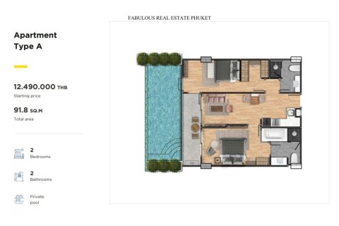 Condominio de 2 dormitorios en Rawai, Tailandia № 179724 - foto 6