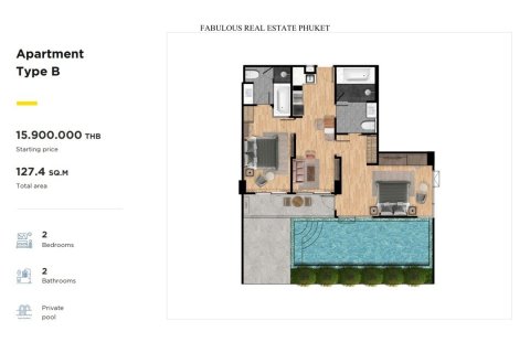 Condominio de 2 dormitorios en Rawai, Tailandia № 179724 - foto 7