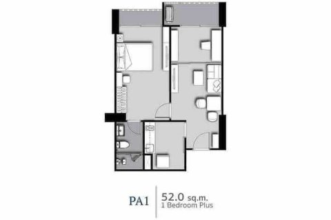 Estudio en el condominio en Bang Rak, Bangkok, Tailandia № 170797 - foto 7