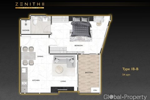 Condominio de 1 dormitorio en Pattaya, Tailandia № 194552 - foto 23