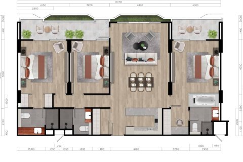 Condominio de 3 dormitorios en Layan Beach, Tailandia № 166702 - foto 14