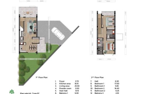 Condominio de 2 dormitorios en Layan Beach, Tailandia № 166700 - foto 12