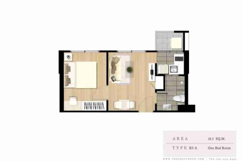 Condominio de 1 dormitorio en Bangkok, Tailandia № 183115 - foto 13