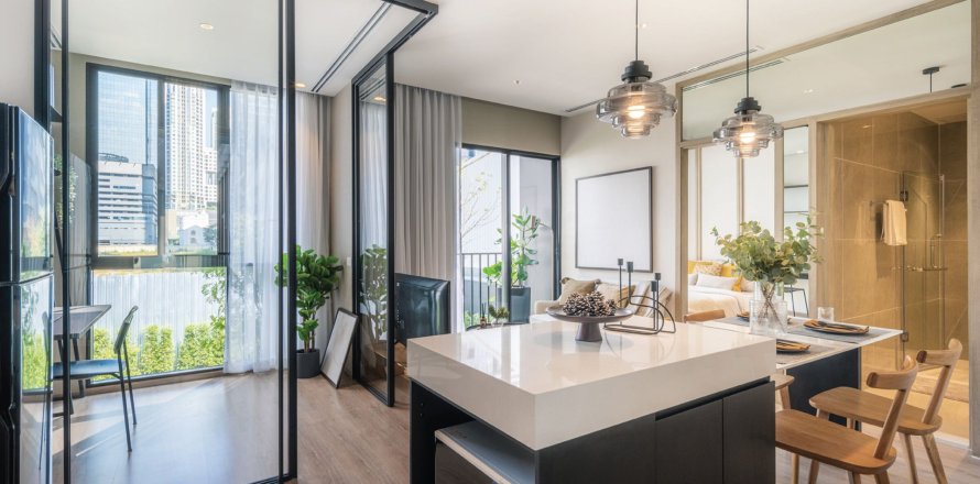 Estudio en el condominio en Huai Khwang, Bangkok, Tailandia № 148099