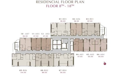 Condo à Bangkok, Thaïlande, 1 chambre  № 166924 - photo 14