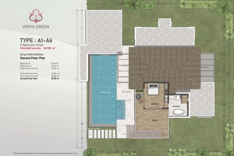 วิลล่าในภูเก็ต, ประเทศไทย 5 ห้องนอน № 166181 - รูปถ่าย 9