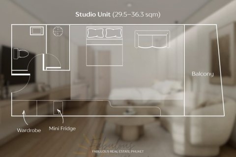 Eigentumswohnung auf Nai Yang, Thailand, 1 Schlafzimmer  № 179239 - Foto 22