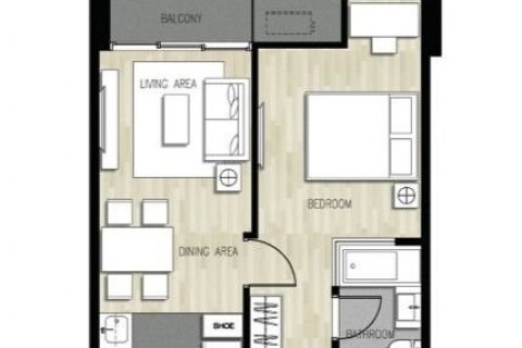 Condominio de 1 dormitorio en Bangkok, Tailandia № 143179 - foto 7