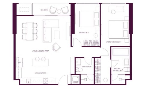 Eigentumswohnung in Sathon, Bangkok, Thailand, 2 Schlafzimmer  № 170232 - Foto 13