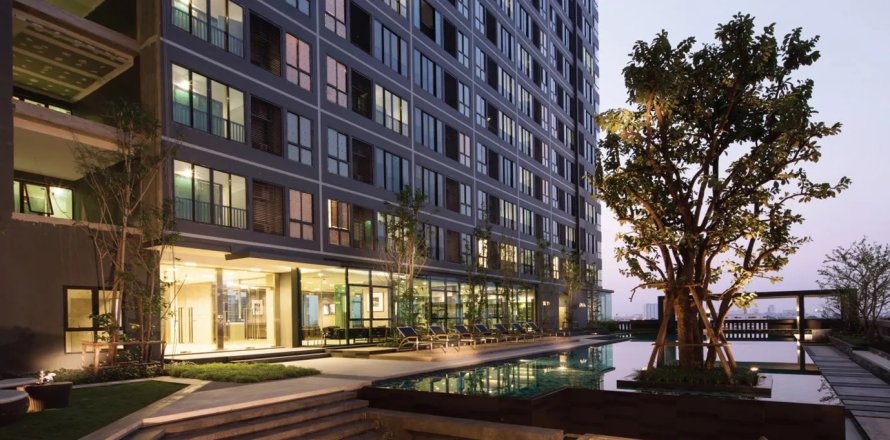 Estudio en el condominio en Bangkok, Tailandia № 205428