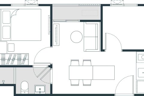 Condominio de 1 dormitorio en Bangkok, Tailandia № 203673 - foto 20