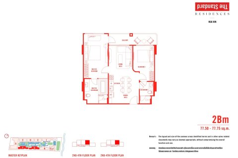 Eigentumswohnung in Hua Hin, Thailand, 2 Schlafzimmer  № 166039 - Foto 16