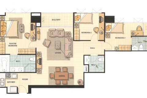 Condominio de 3 dormitorios en Bangkok, Tailandia № 147038 - foto 6