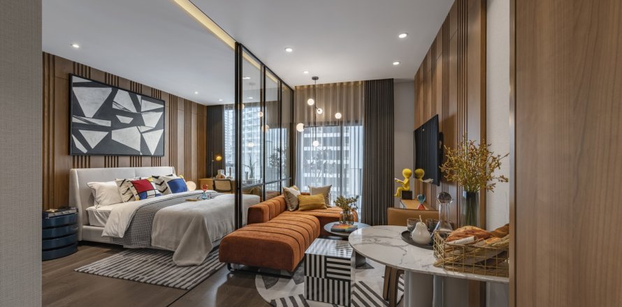 Estudio en el condominio en Bangkok, Tailandia № 180696